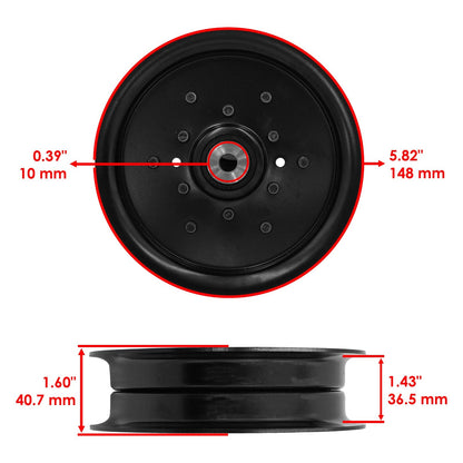 Deck Pulley Replacement for Scag SFW48 SFZ48 SFZ52 SPZ52 SFZ61 (1980–1990)