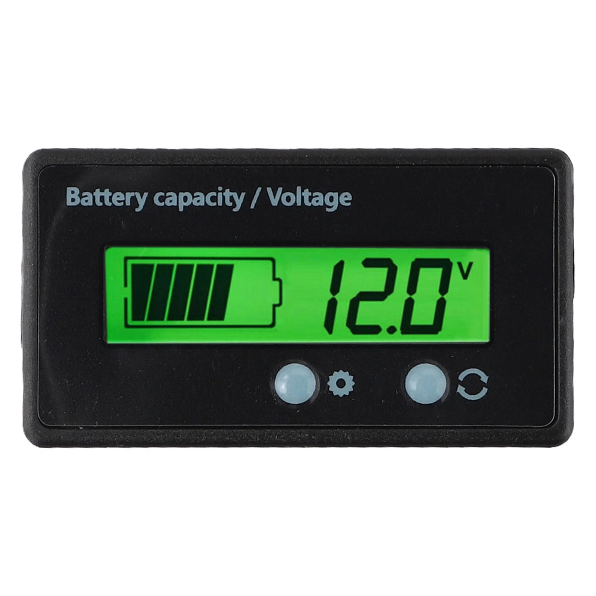 LED Digital Voltmeter Battery Gauge for Car/Marine/Motorcycle (12V-84V)
