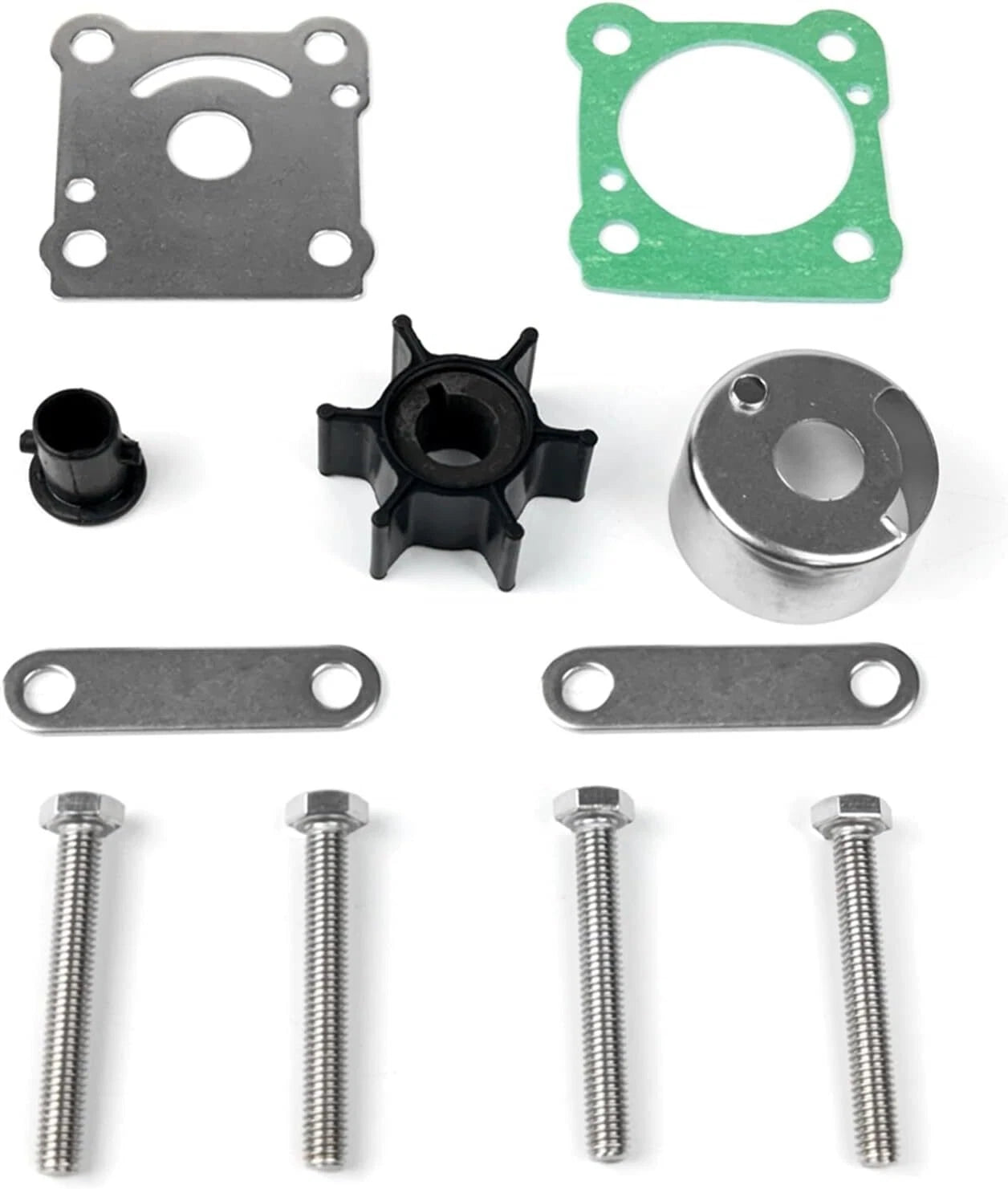 Water Pump Impeller Service Kit for Yamaha 2 Stroke 6 8 HP (6N0 6G1-W0078-00)