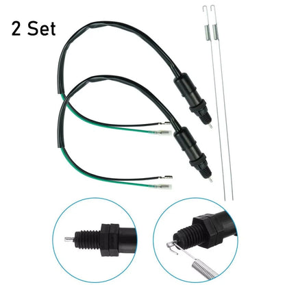 2X Universal Rear Brake Stop Light Switch W/ Spring For Honda Yamaha Motorcycle