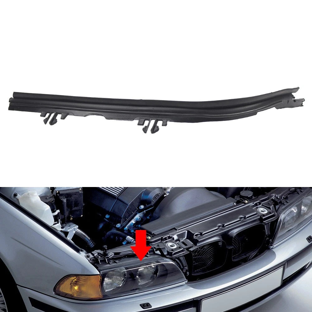 1X Left Front Upper Headlight Gasket Seal for BMW 5 Series E39 (1995–2000)