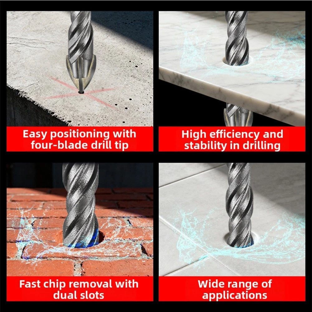 Efficient Cross Drill Bit for SDS PLUS (2010–2023)