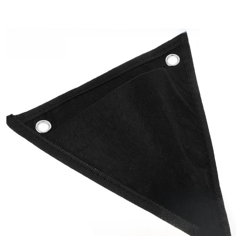 2X Hanging Flower Pot Bag for Walls - Non Woven Black