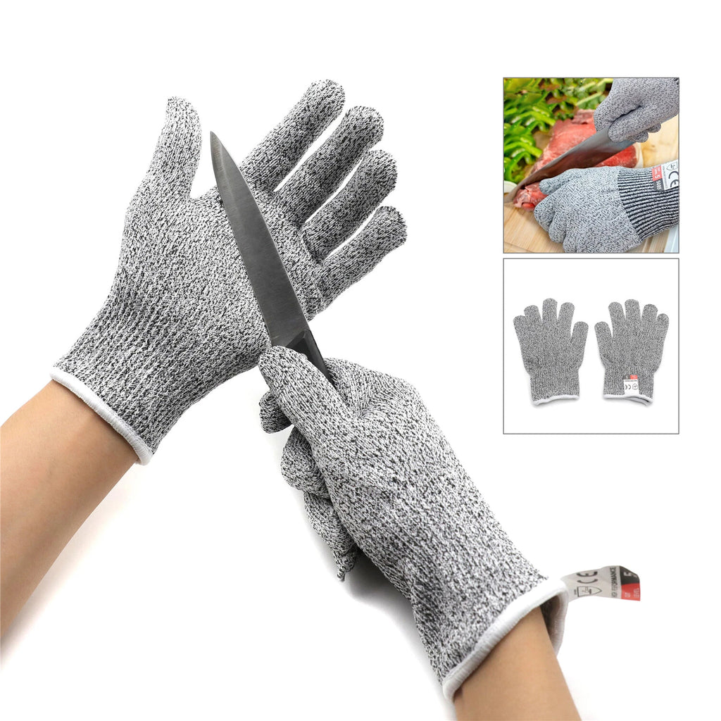 3 Pair Cut Resistant Working Gloves Level 5 Protection