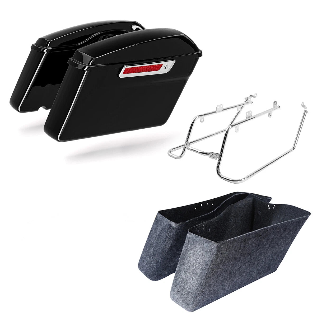 Hard Saddlebags Conversion Bracket for Harley Dyna Low Rider Fat Bob (2008–2017)