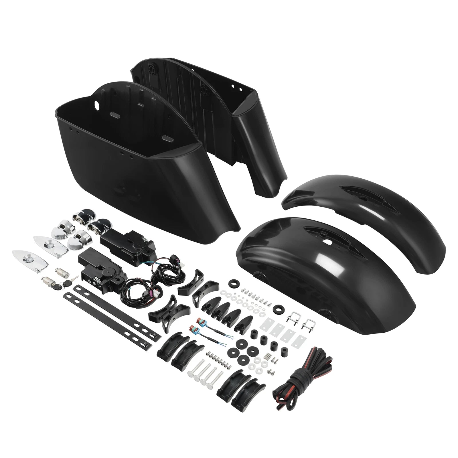 Saddlebags Electronic Latch Lids for Indian Springfield (2014–2018)