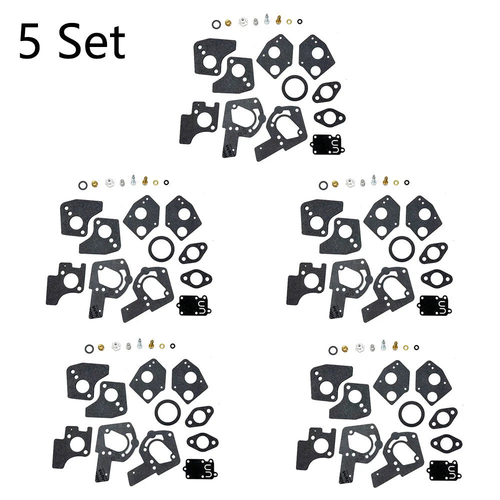 Set of 5 Carburetor Repair Kits for B&S Engines (495606, 494624)
