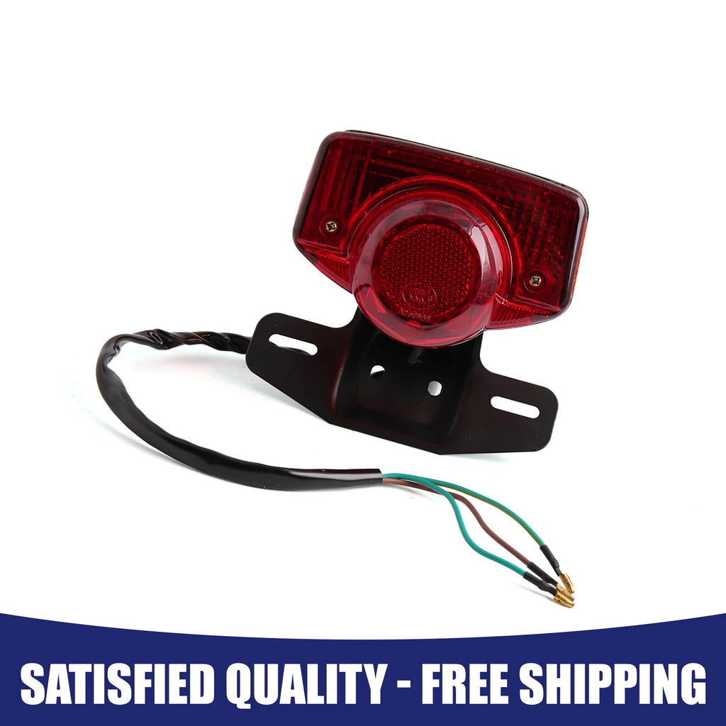 30W Integrated Brake Tail Turn Signal Rear Light for Universal Motorcycle (—)
