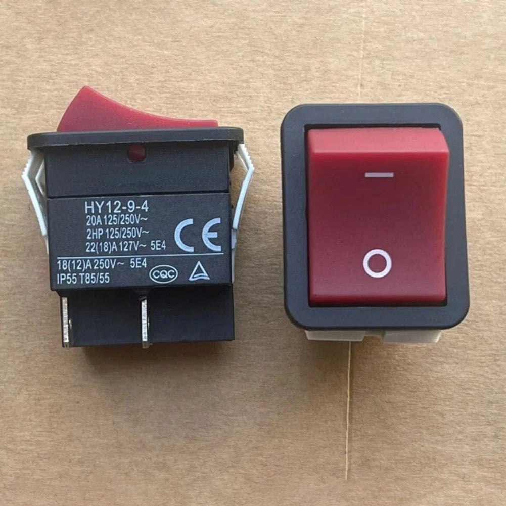 Rocker Switch 20A 250V AC IP55 for Tools (HY12-9-4)