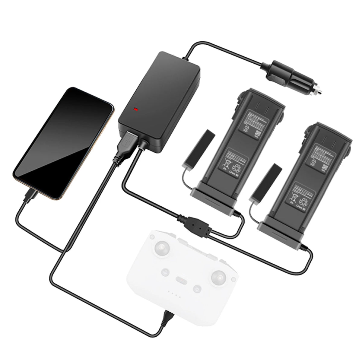 4X Drone Battery Charger for DJI Mavic 3 (2021–2023)