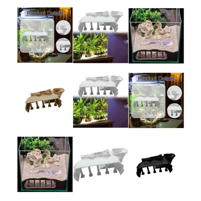 Resin Tunnel Aquarium Decoration with Roman Column Design