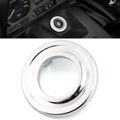 Chrome Key Ignition Switch Accent Grommet For Honda Goldwing GL1500 1988-2000