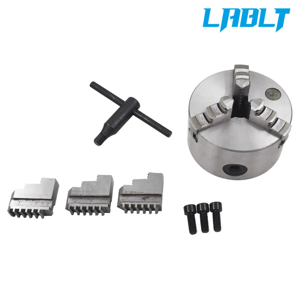 3-Jaw 4" Self Centering Lathe Chuck LABLT K11-100 for Drilling Milling Machine