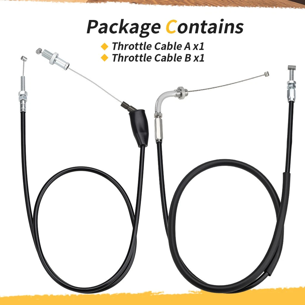 Throttle Cable for Honda Shadow 750 VT750 (1998–1999, 2003) 17920-MBA-000, 17910-MBA-000