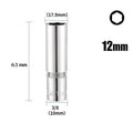 Set of 16 Deep Sockets for Versatile Applications (38 Inch)
