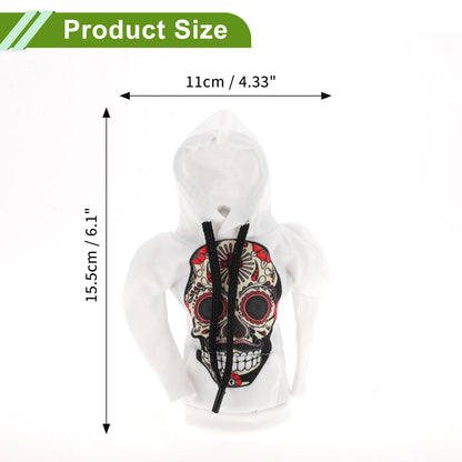 Gear Shift Knob Cover for Universal Cars (1 Pc) - White Polyester Skeleton