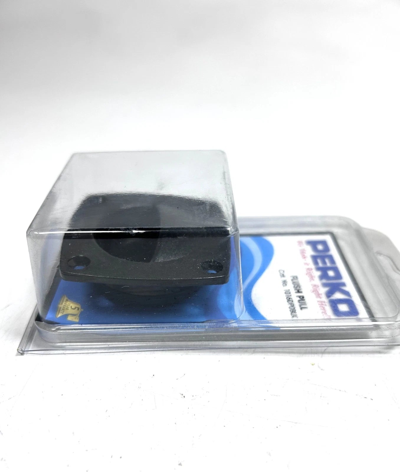 Set of 3 Perko 1016DP0BLK Black Plastic Flush Pulls 2.25'' x 2.25''