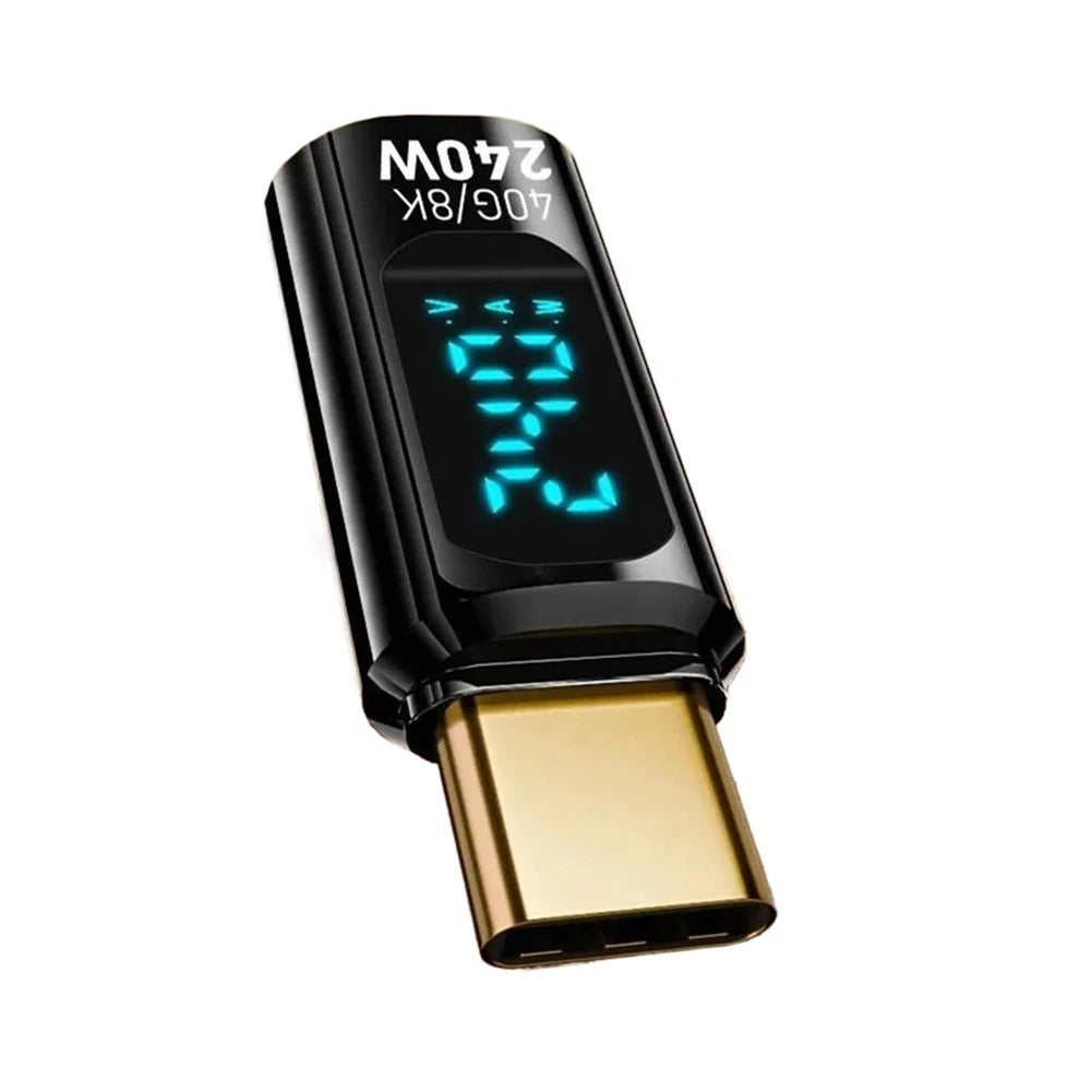 2X 240W USB C Adapter with LED Display for Fast Charging and Data Transfer
