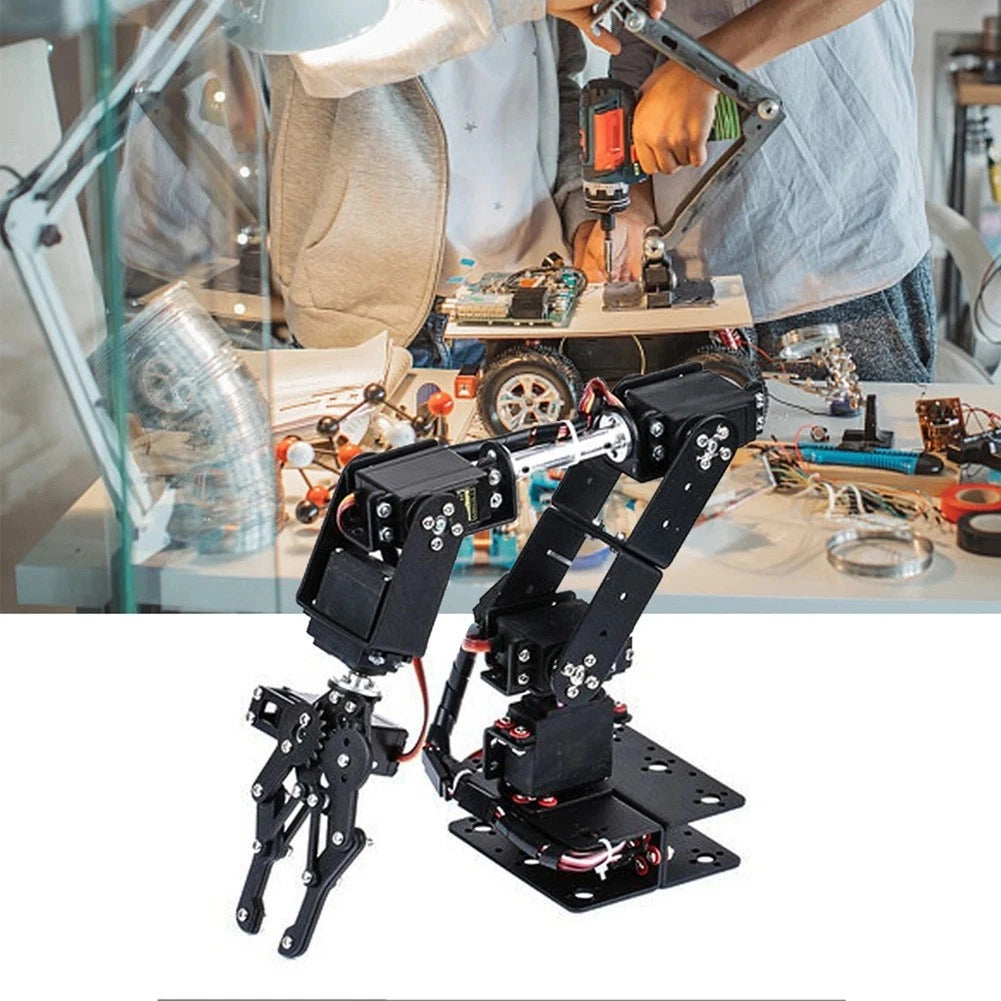 6DOF Robotic Arm Kit with 6 Motor Joints for Forward Backward Motion