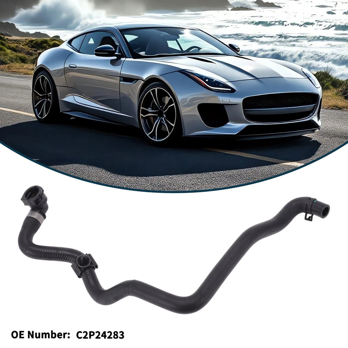 Radiator Hose No.C2P24283 for Jaguar F-TYPE Coupe X152 (2021)