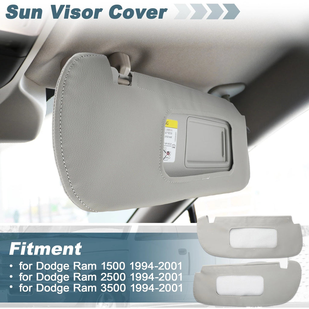 Sun Visor Cover Replacement for Dodge Ram 1500 2500 (1994–2001)