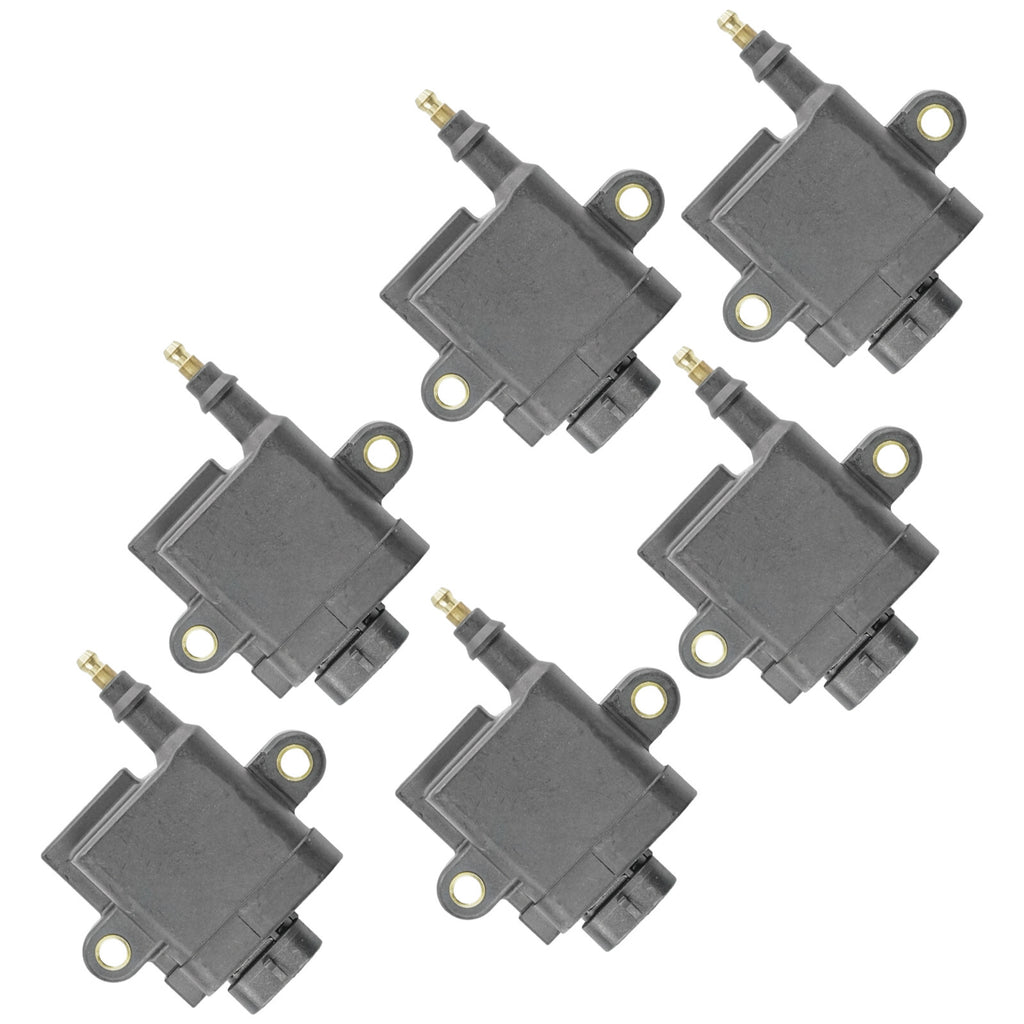 6-Pack Ignition Coils Replacement for Mercury Outboard 200 225 250 EFI (3.0L) (2002–2011)