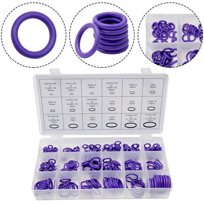 O-Ring Washer Repair Kit for Air Conditioning (High-Temperature Resistant)