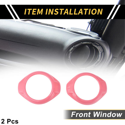 A Pillar Speaker Ring Cover Trim for Jeep Wrangler JK JKU (2007–2018) Pink
