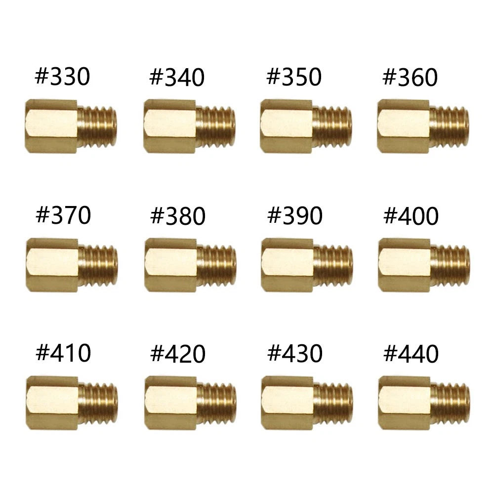 12Pcs Main Jet Kit for Mikuni VM TM Carburetor (#330-#440)