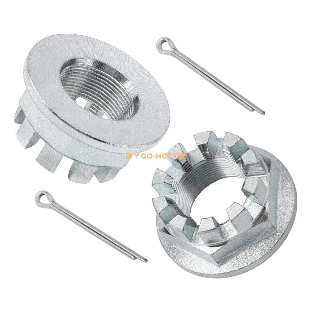 Rear Wheel Axle Nuts w/ Pin for Honda ATV Foreman 400 450 500 520 (1995–2021) #90304-HM7-A10