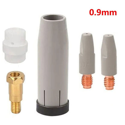 5PCS MIG Torch Nozzles for 24KD (0.9, 1.0, 1.2 mm) Non-Coating Protection