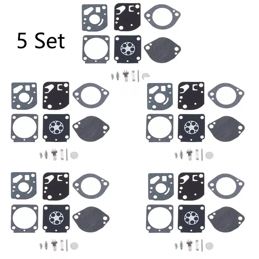 Set of 5 Carburetor Kits for Stihl FS87 FS91 FS100 FS110 HL90 Zama RB-97