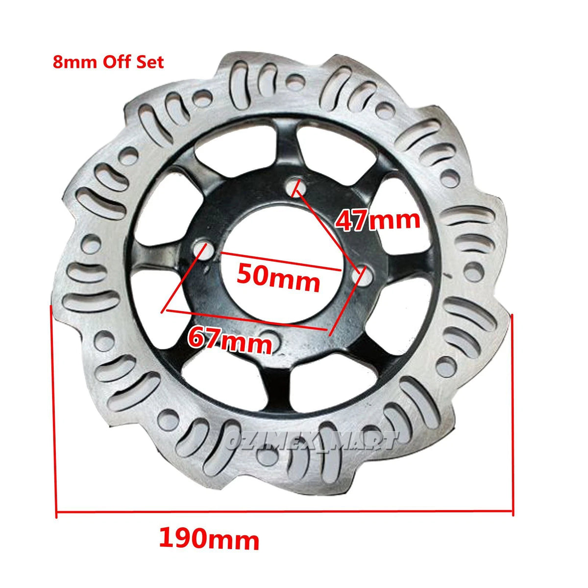 50mm/190mm Front Brake Disc for Dirt Trail Pit Thumstar Bike