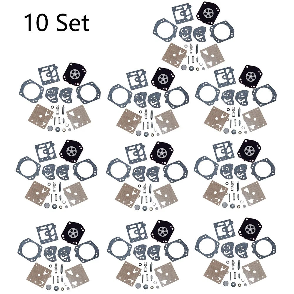 10x Carburetor Kit for Husqvarna 257, 250R, Poulan 3300 (Walbro K20-HDA)