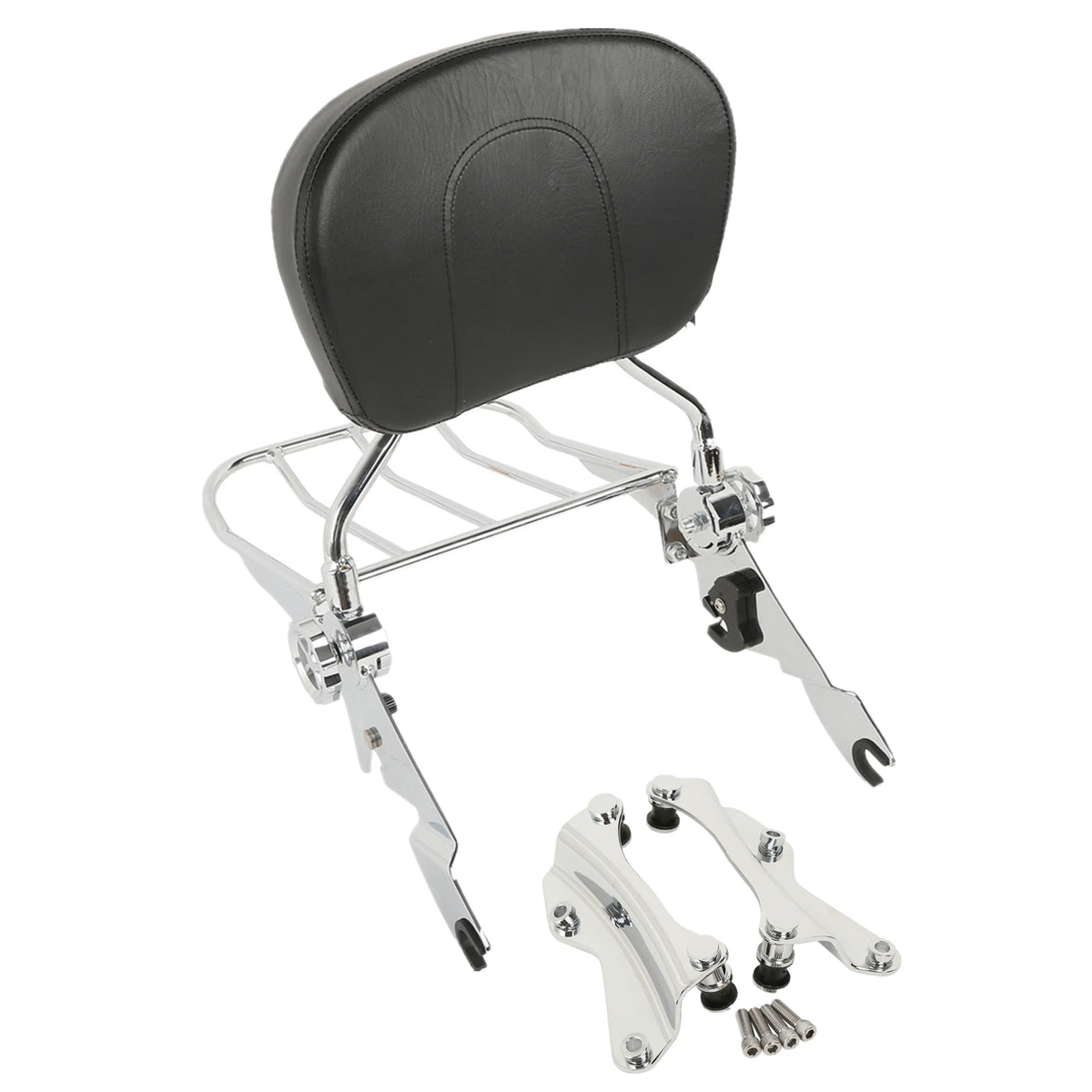 Sissy Bar Backrest Rack & Docking Kit for Harley Street Road Glide (2014–2024)