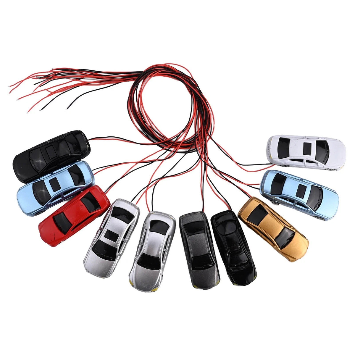Model Train Car 45mm x 16mm x 11mm 6V Random Color