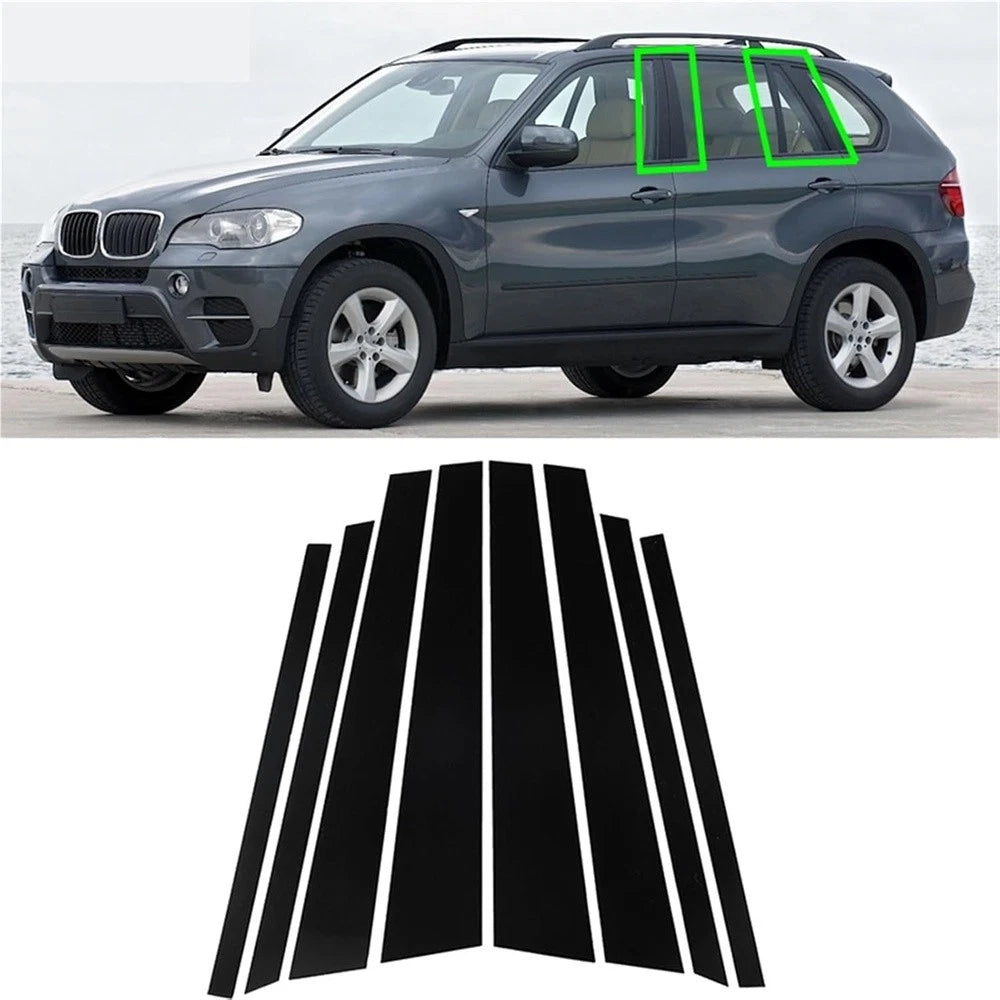 Pillar Posts Trim Decal Cover Kit for BMW X5 E70 (2007–2013)