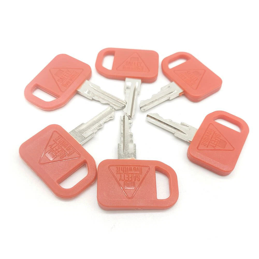 6 Pcs Ignition Keys AT195302 AR51481 for John Deere 1200 210C (1990–1999)