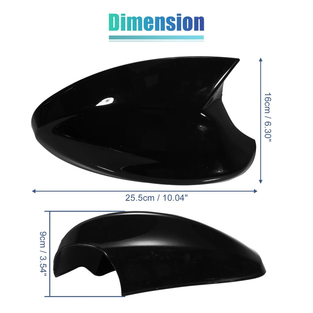 Door Wing Rearview Mirror Cover Cap Pair for BMW 330xi (2005–2006)