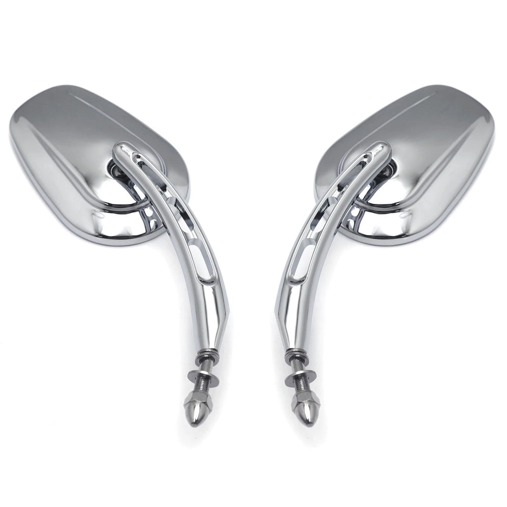 Chrome 8mm Big Rear Side Mirror for Harley Dyna Super Glide (2005–2017)