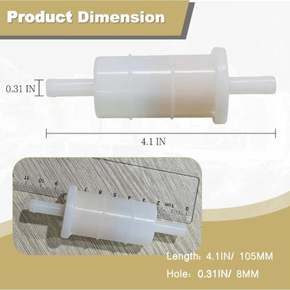 2X 5/16" Inline Fuel Filter for Mercury Marine 40-400 HP (35-816296Q2)