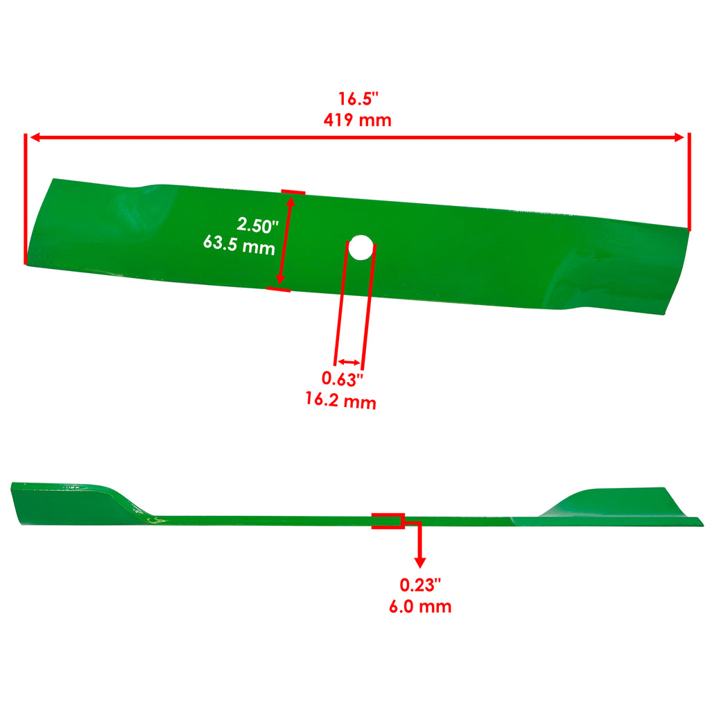 High Lift Blades 34 Inch Deck Replacement for Gravely PM34Z PM34M (1990–1999)