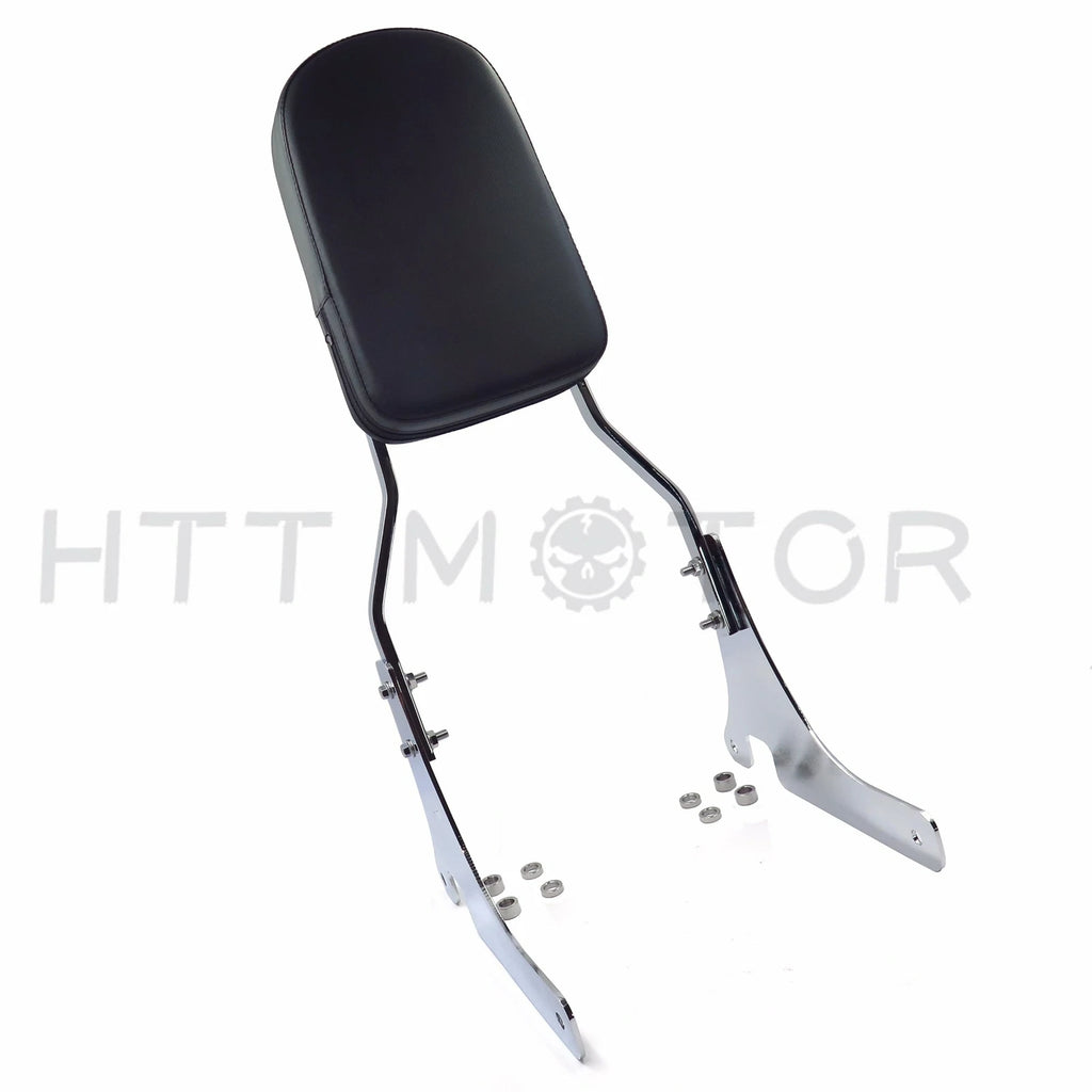 Chrome Skull Backrest Sissy Bar Pad for Kawasaki VN800 (1996–2005)