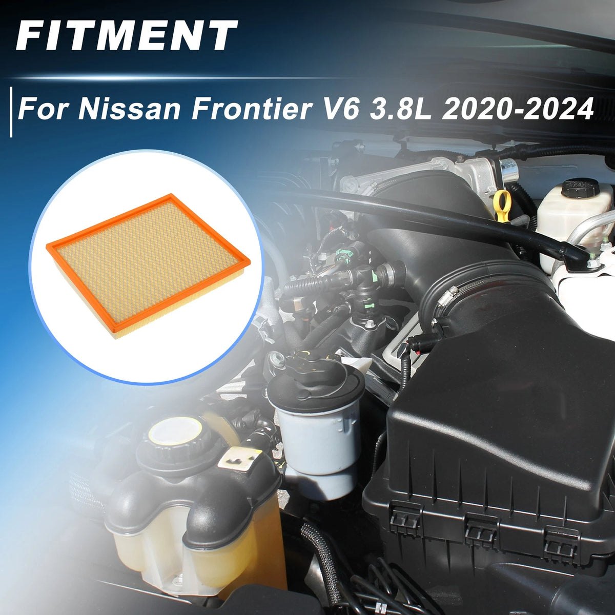 Car Engine Air Filter for Nissan Frontier V6 3.8L (2020–2024) 165469BT1A