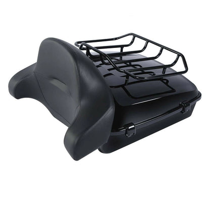 Trunk Backrest Pad Mount Rack for Harley Touring Road Glide (1997–2008)
