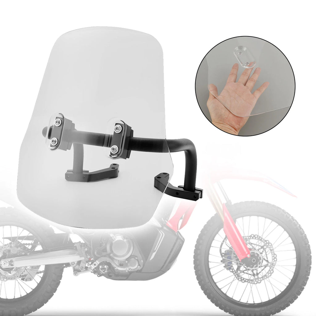 Windshield Windscreen + Bracket for Honda CRF250L/S CRF250M CRF300L (2021–2022)