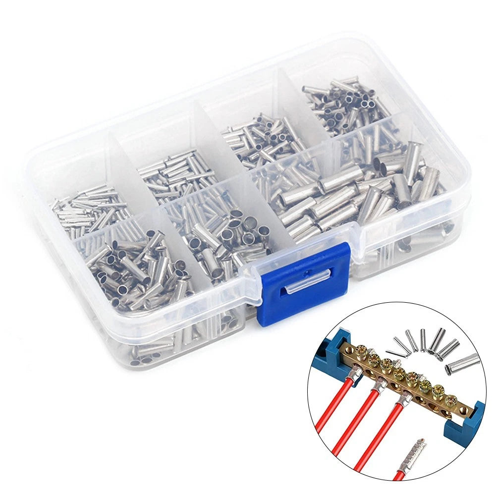 700pcs Copper Crimp Fitting Ferrules Set for Electrical Connections