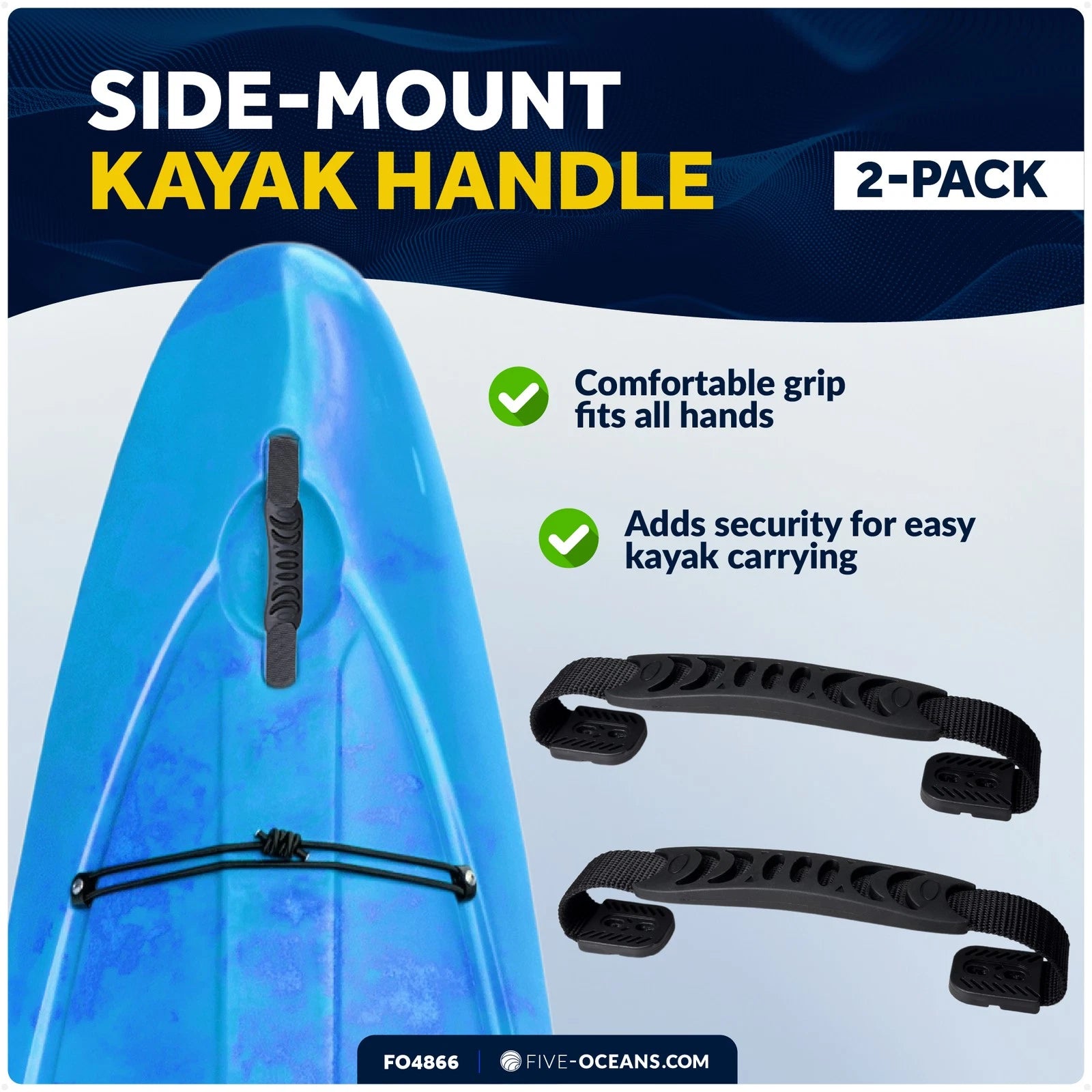 2X Side-Mount Kayak Handles for Five Oceans (FO4866)