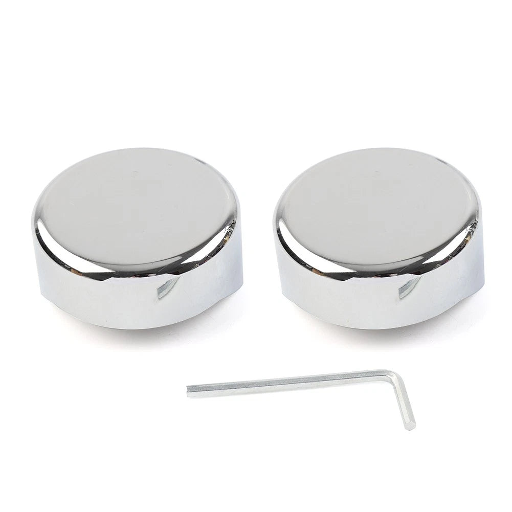 Chrome Upper Fork End Caps for Harley Softail Breakout FXBR FXBRS (2018–2023)