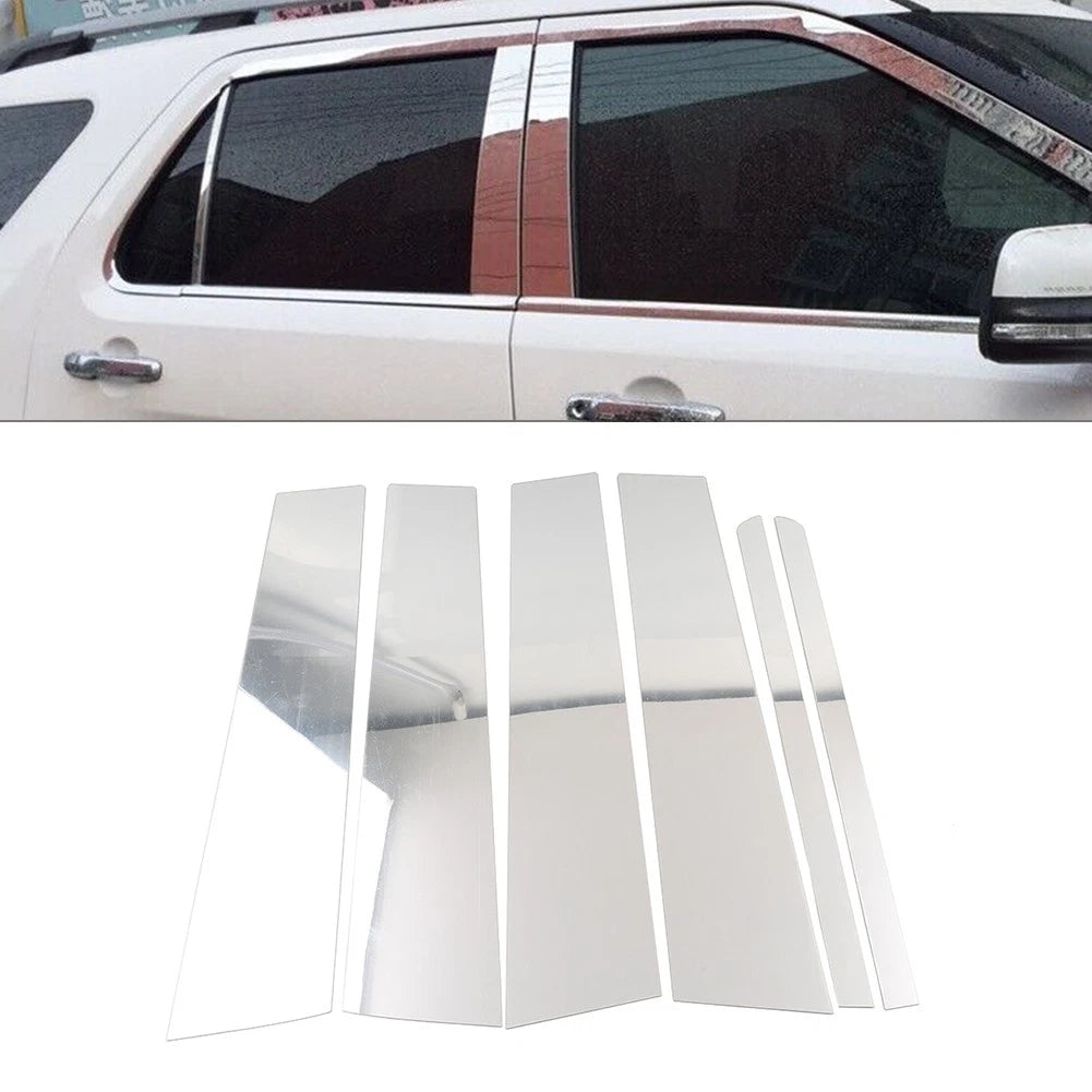 Pillar Post Trim Kit for Ford Explorer (2011–2019) Silver
